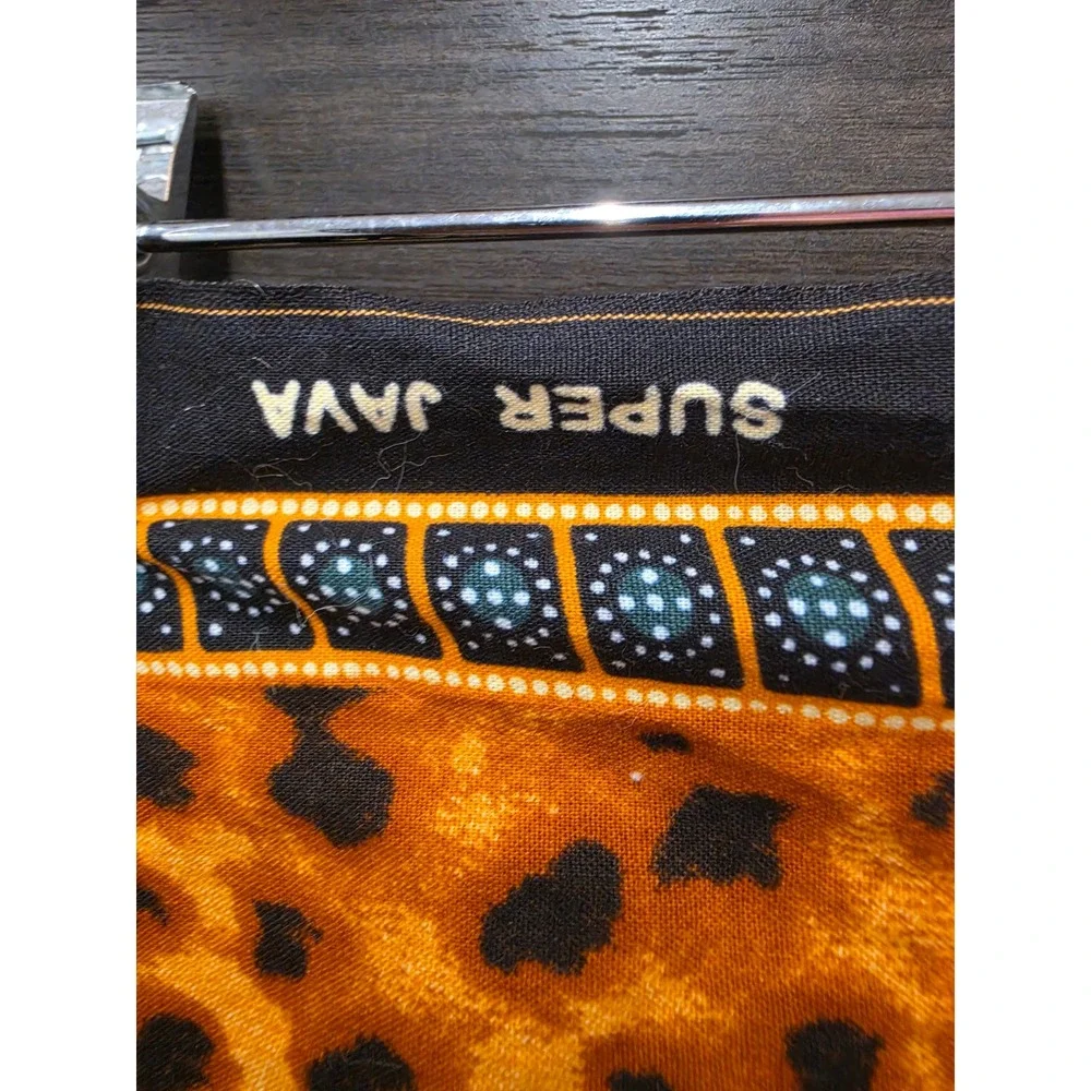 Super Java Guaranteed Wax Java Leopard Animal Print Fabric Panel A8918 Tan